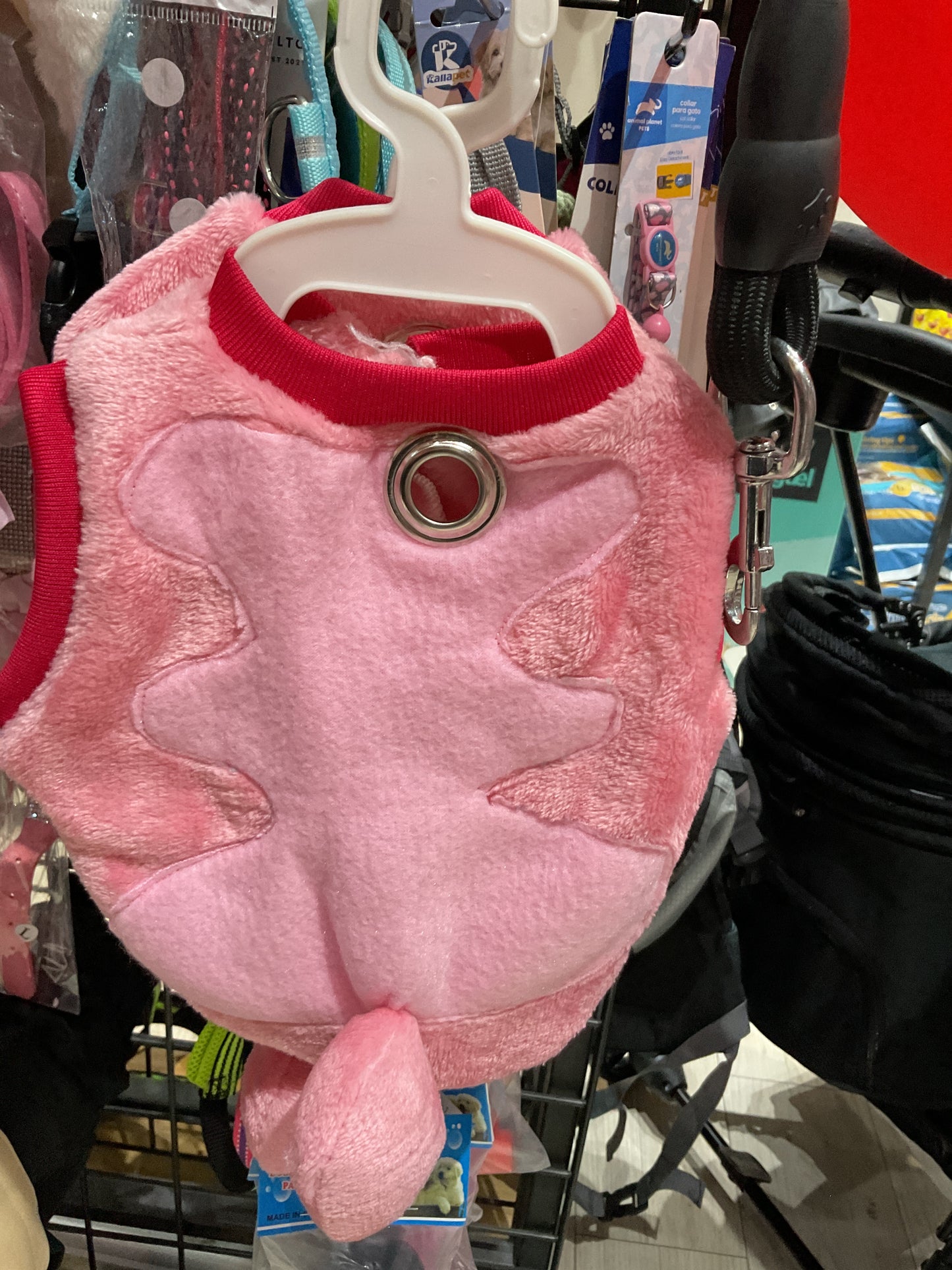 Chaleco rosado ángel