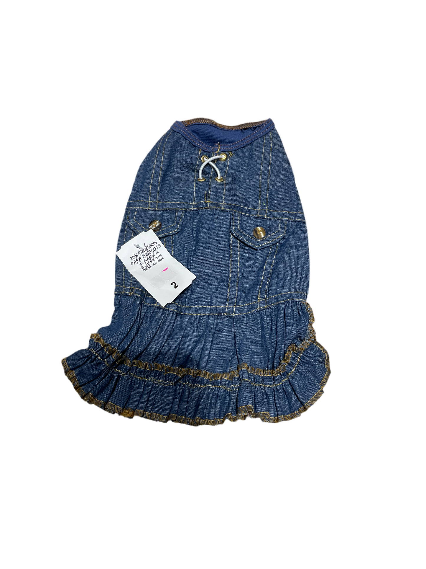 Ropa vestido azul mezclilla