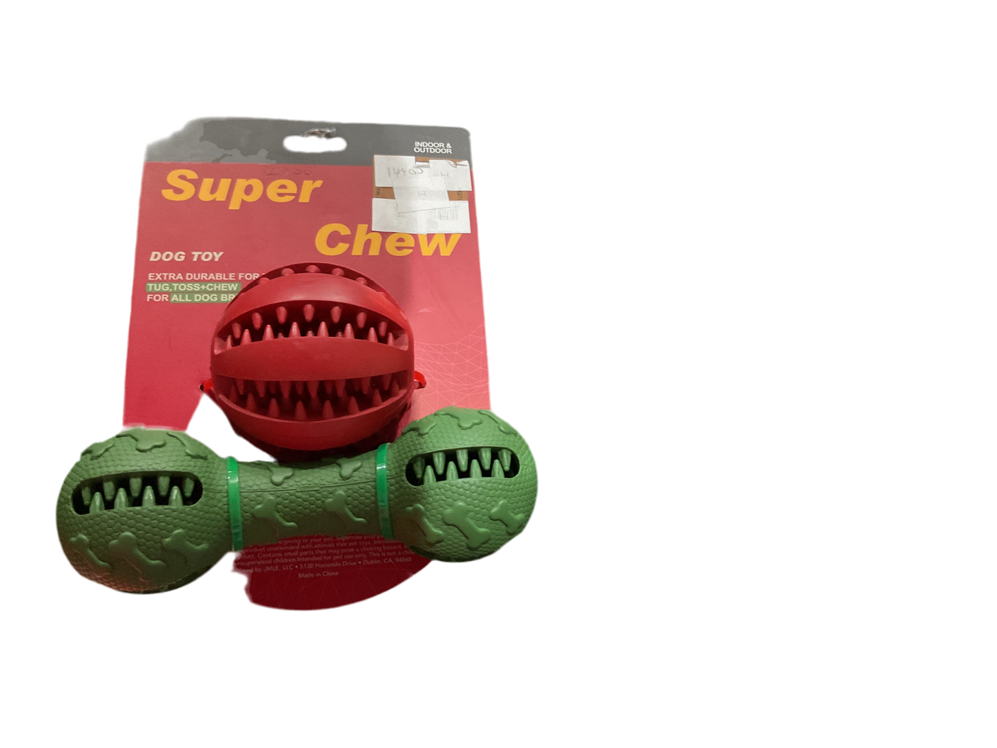Juguete dog toy bola y hueso