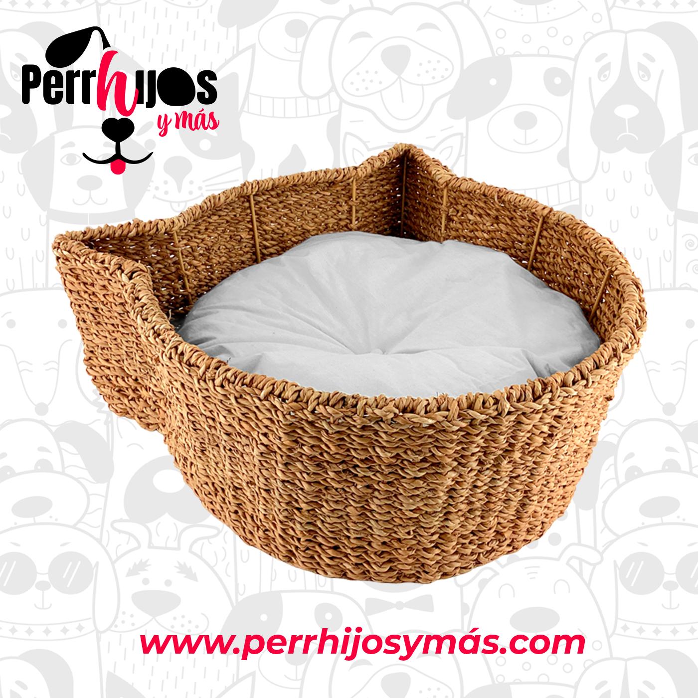 Cama Canasta con Forma de Gato 011