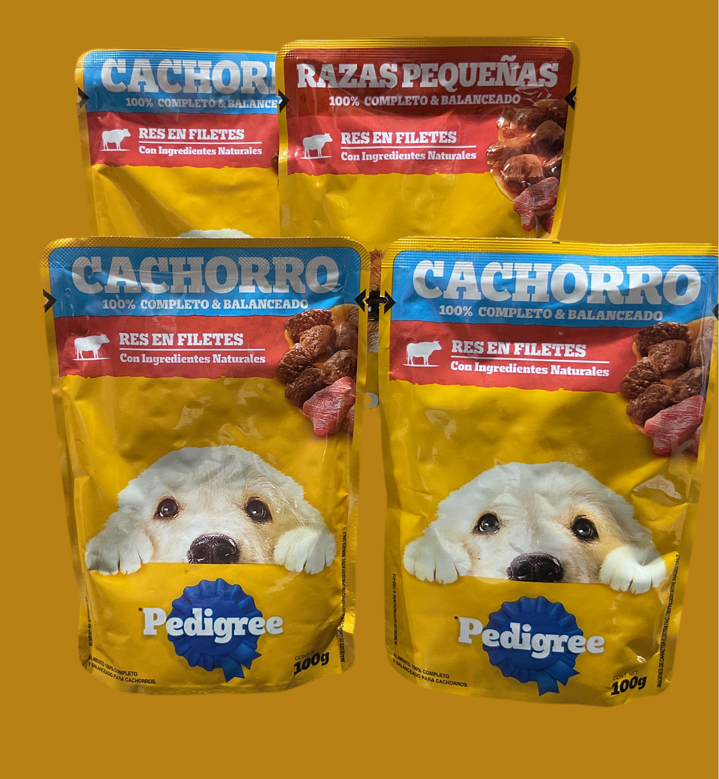 Pedigree Cachorro Res en Filetes