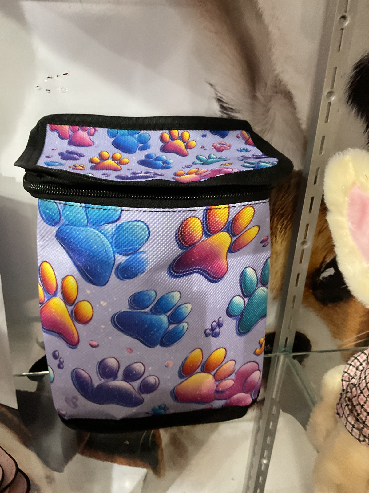 Bolso térmico de patitas morado