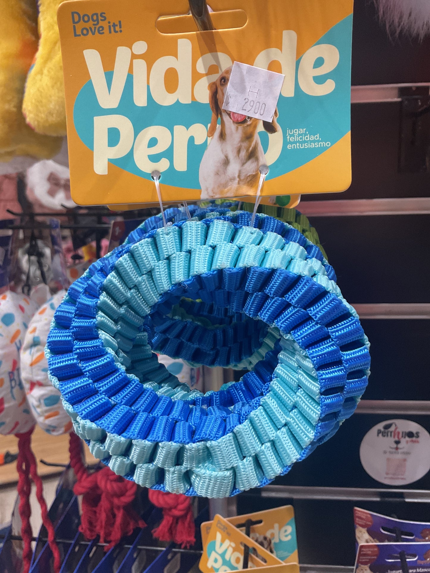 Mordedor azul y verde 2069