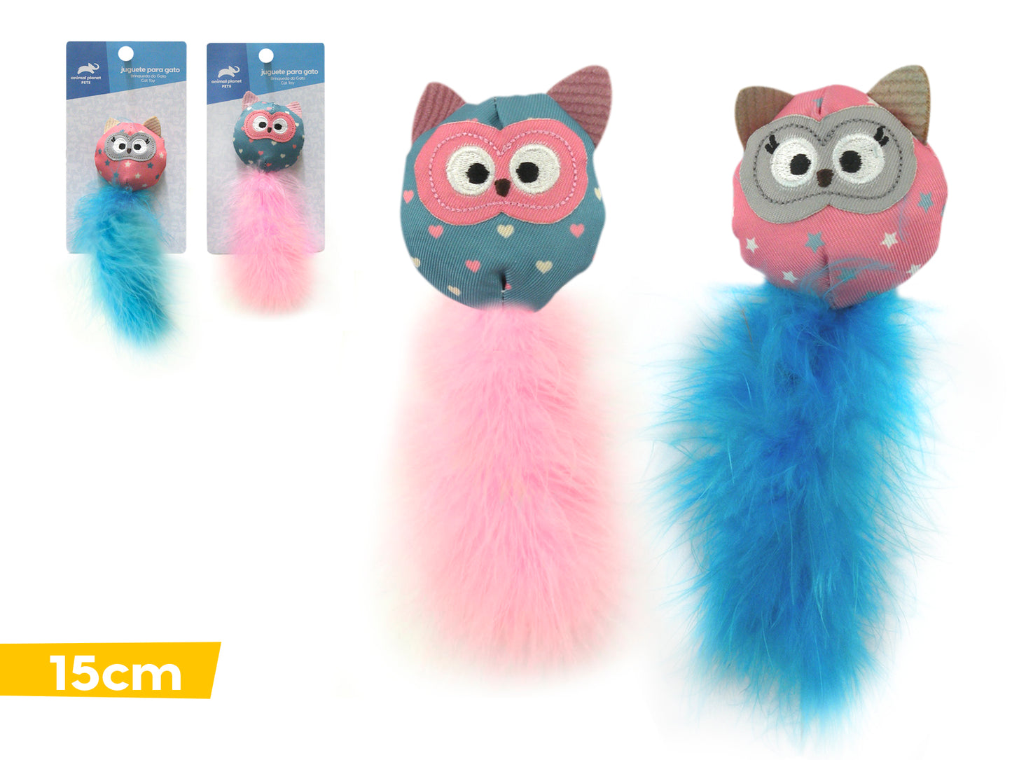 Juguete con plumas para gato 002