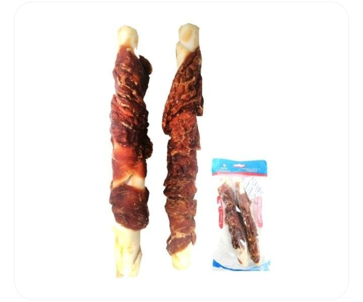 Golosina para mascota (hueso con carne)