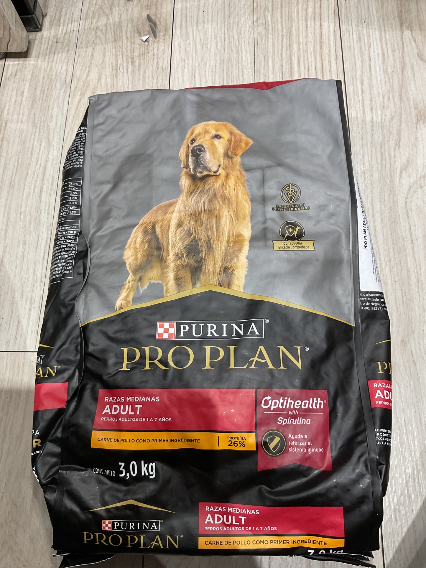 Pro plan raza mediana pollo adulta 3 kg. 104