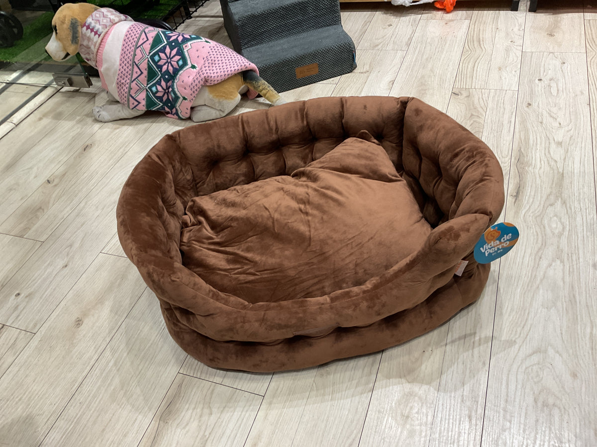 Cama pared M café y gris 4032 m