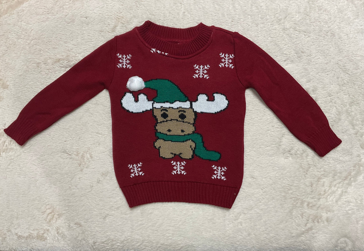 Suéter de reno navideño para niños