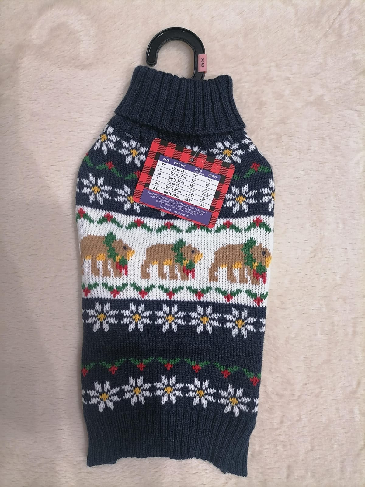 Chaleco Navideño Elefantes para Mascota