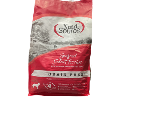 Nutri Source Seafood selec recipe   Grain free with salmón 1,8kg. 113