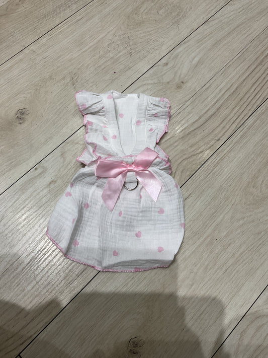 Vestido pechera de corazones