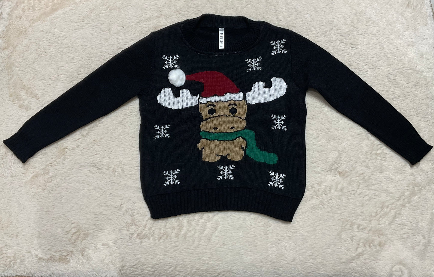 Suéter de reno navideño para niños