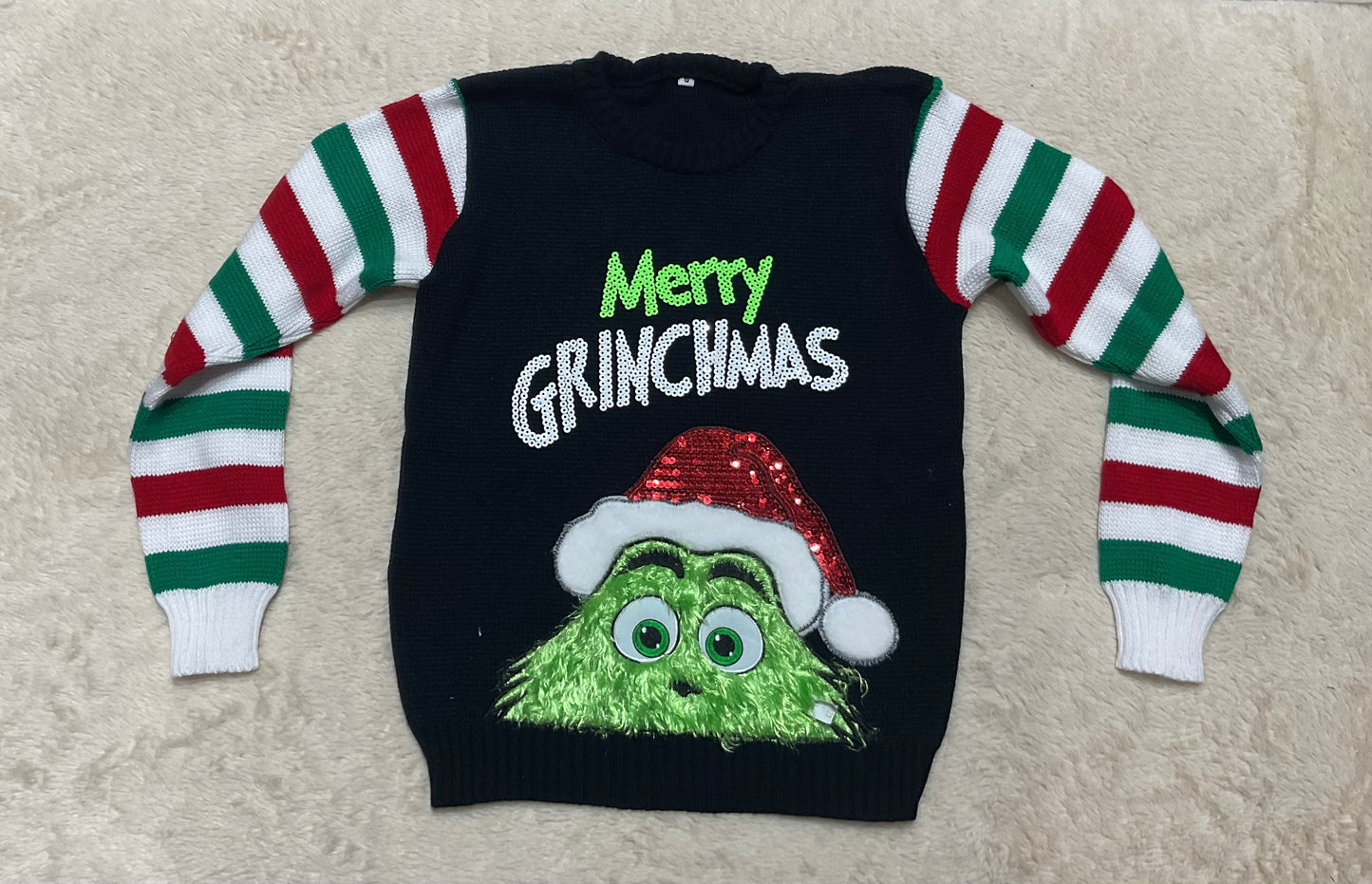 Suéter navideño de Merry Grinchmas para niños