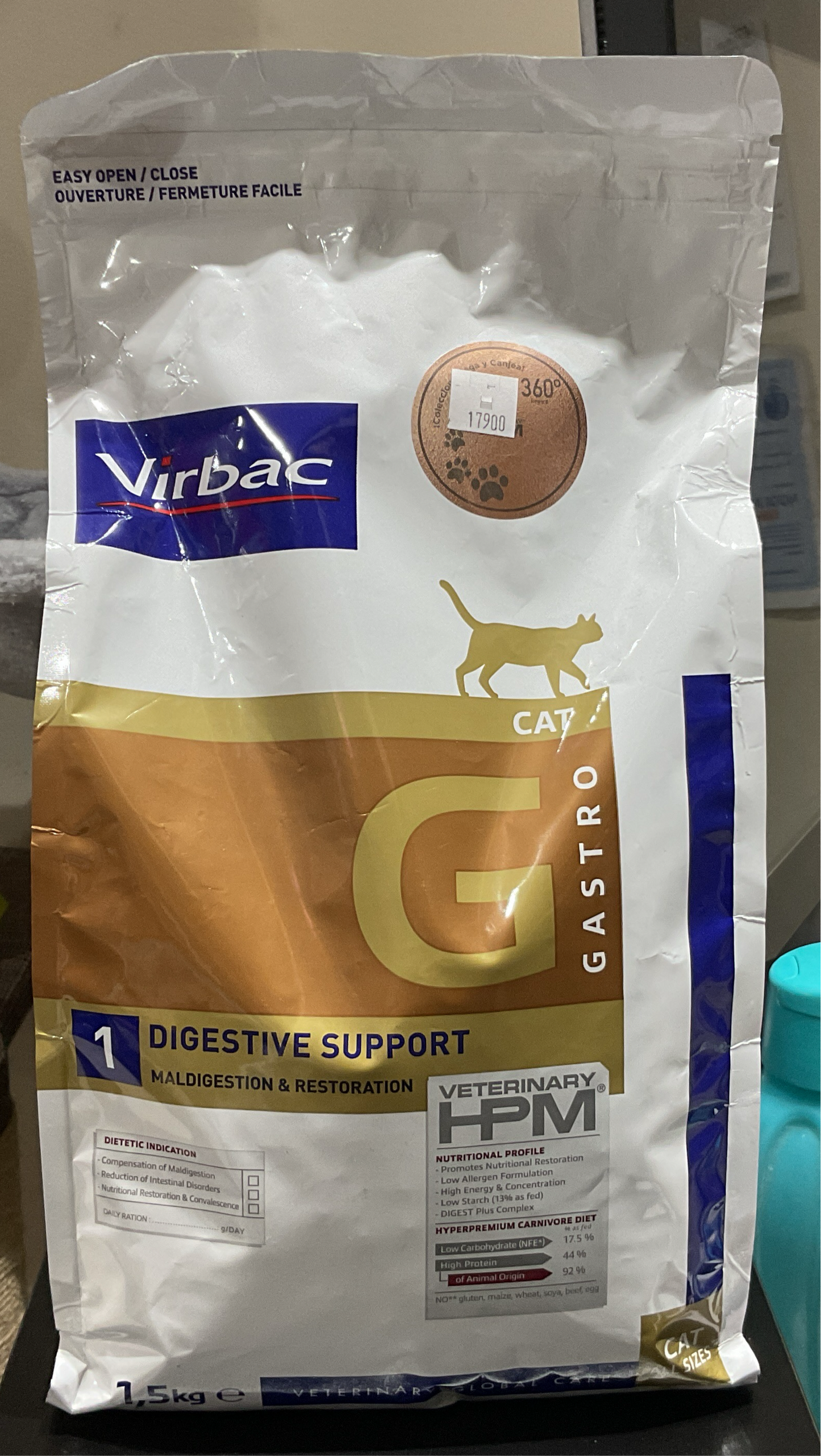 Alimento Virbac gato Digestive Support 1.5kg