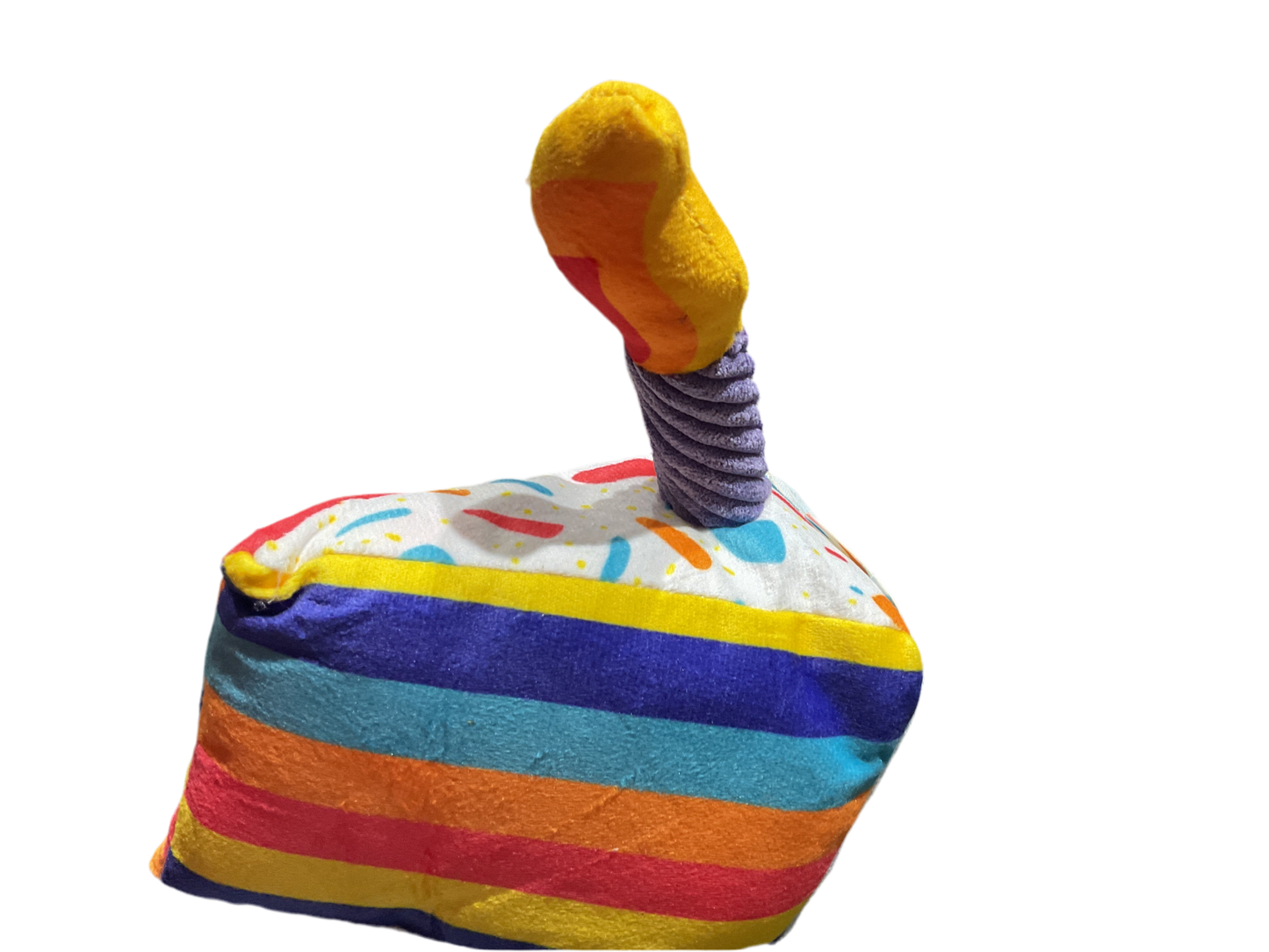 Juguete para mascota en forma de pastelito triangular. 085