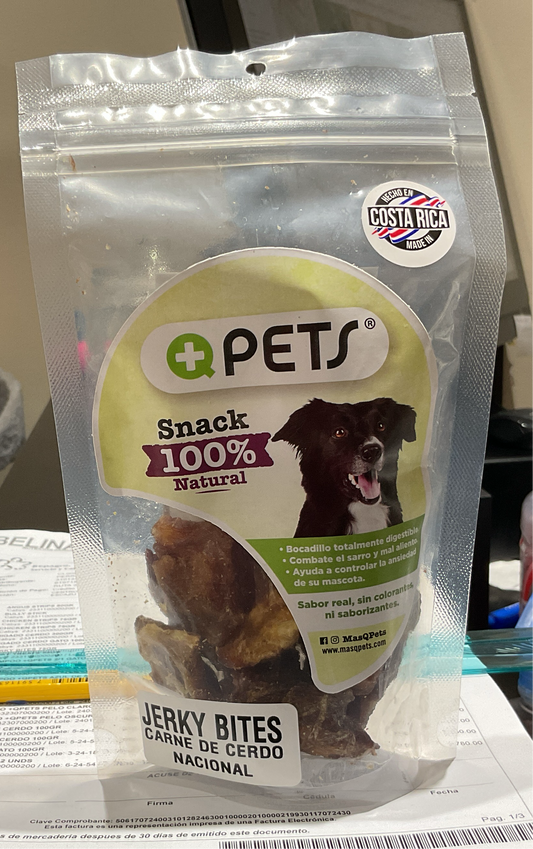Jerky Bites carne de cerdo nacional 75gr más pets