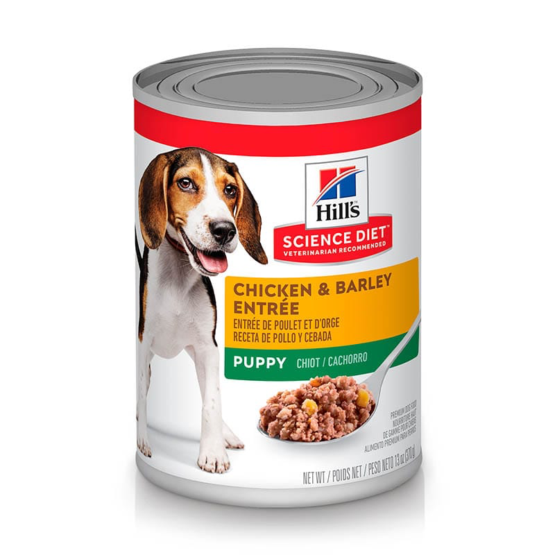 Lata de alimento canine puppy