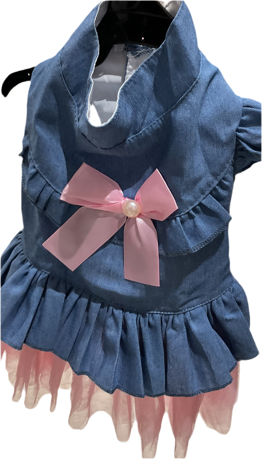 Vestido Mezclilla/Rosado L Y S 133