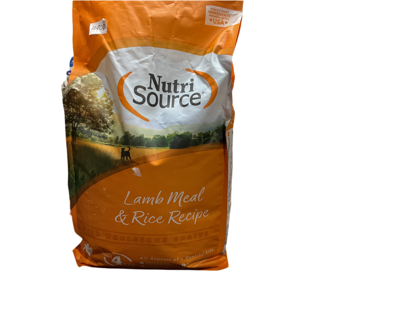 Nutri Source Lamb meal rice 1;8k grain free. Y normal
