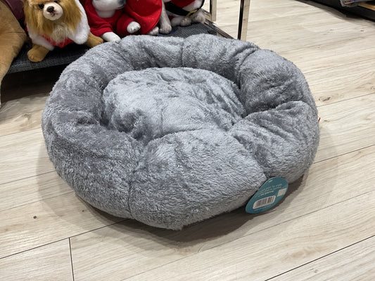 Cama flor vida de perro gris M 58x 20 cm