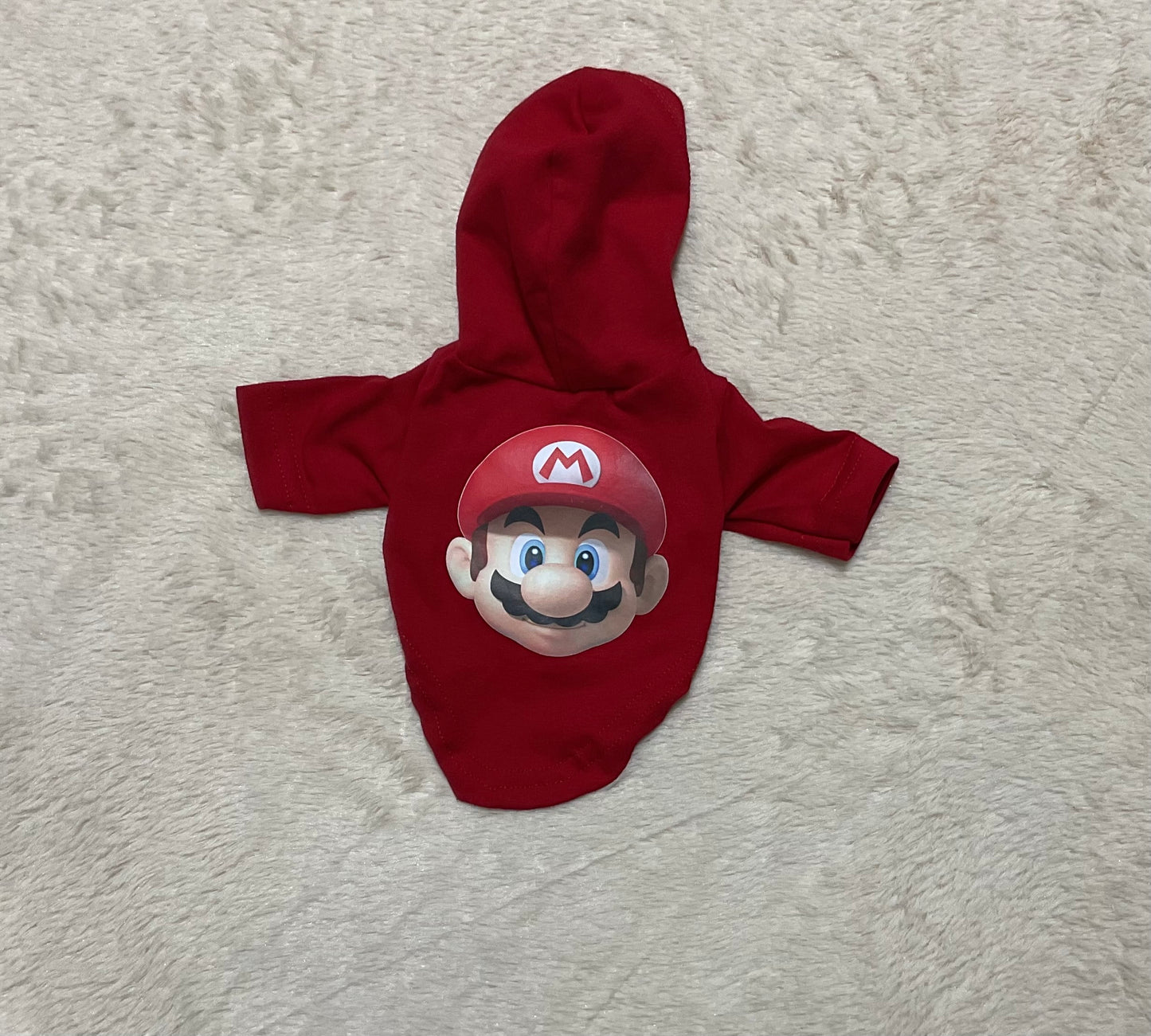 Camisa de Mario Bros con Máscara para Mascotas