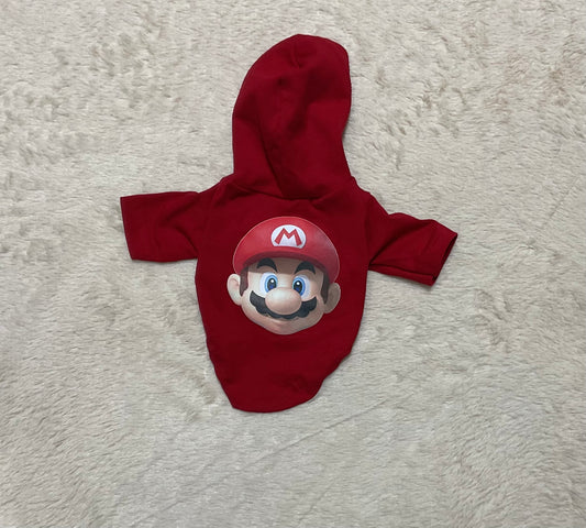 Camisa de Mario Bros con Máscara para Mascotas