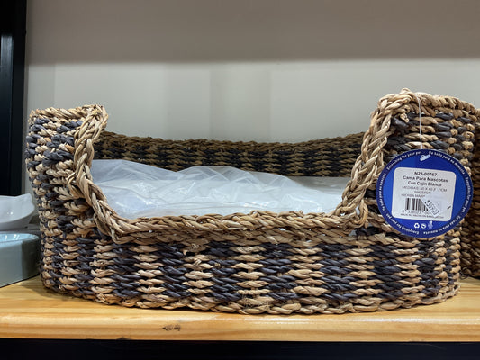 Cama blanco chocolate gris  767