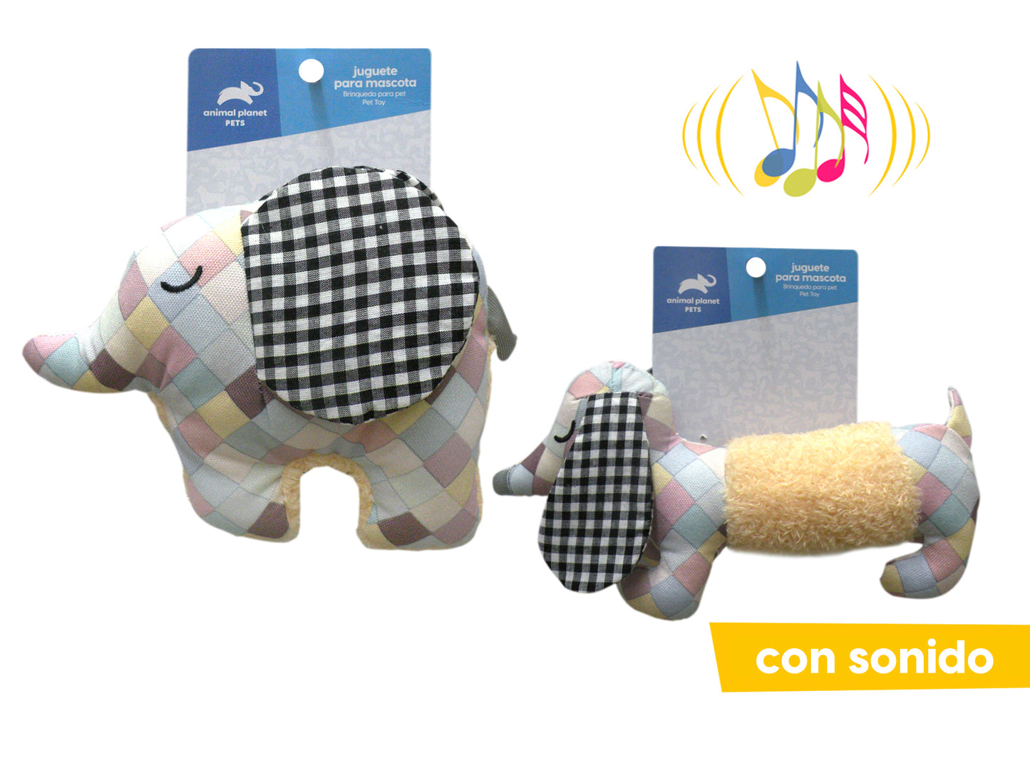 Juguete de peluche con sonido para mascota