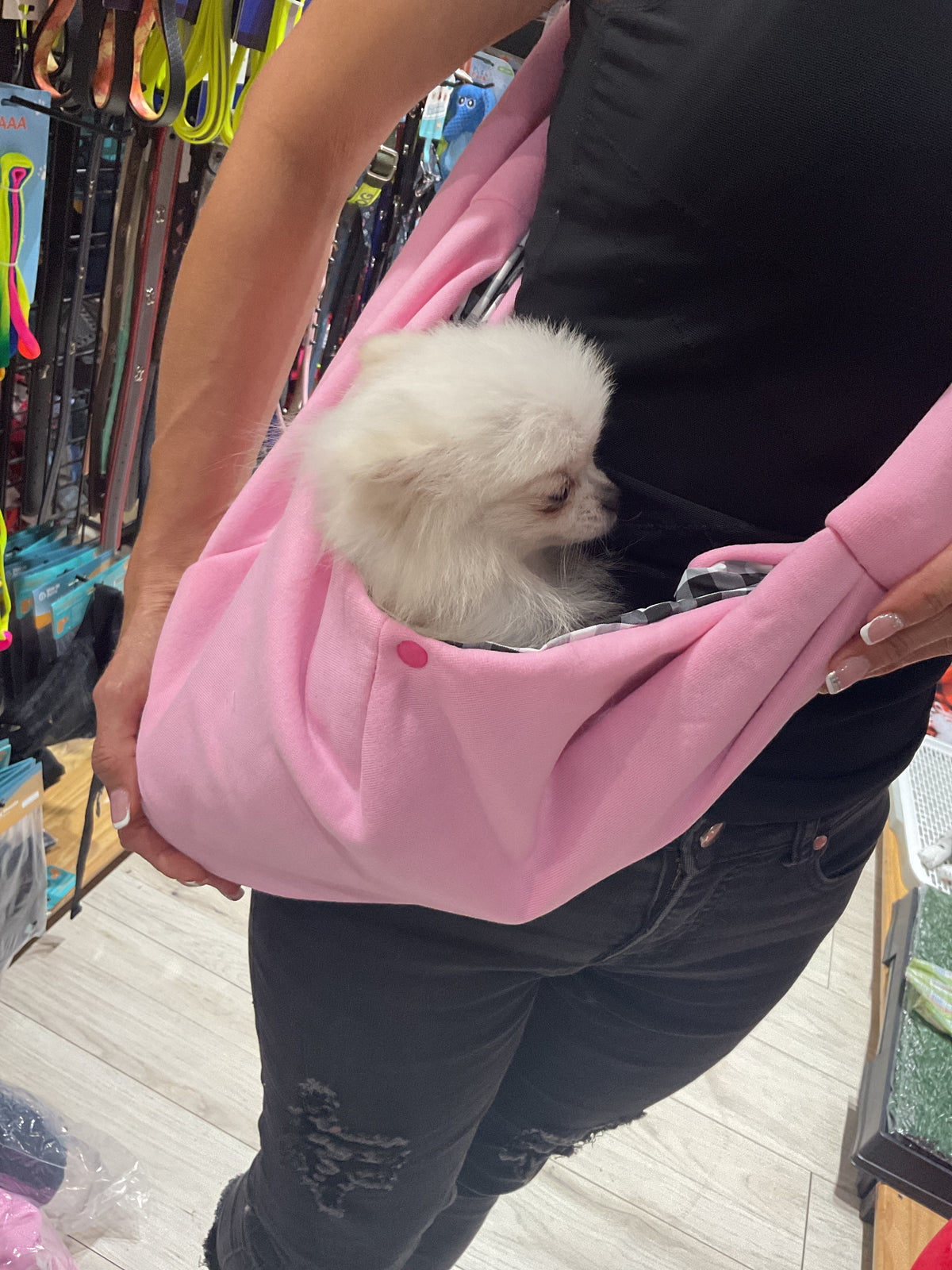 Bolso canguro cursado
