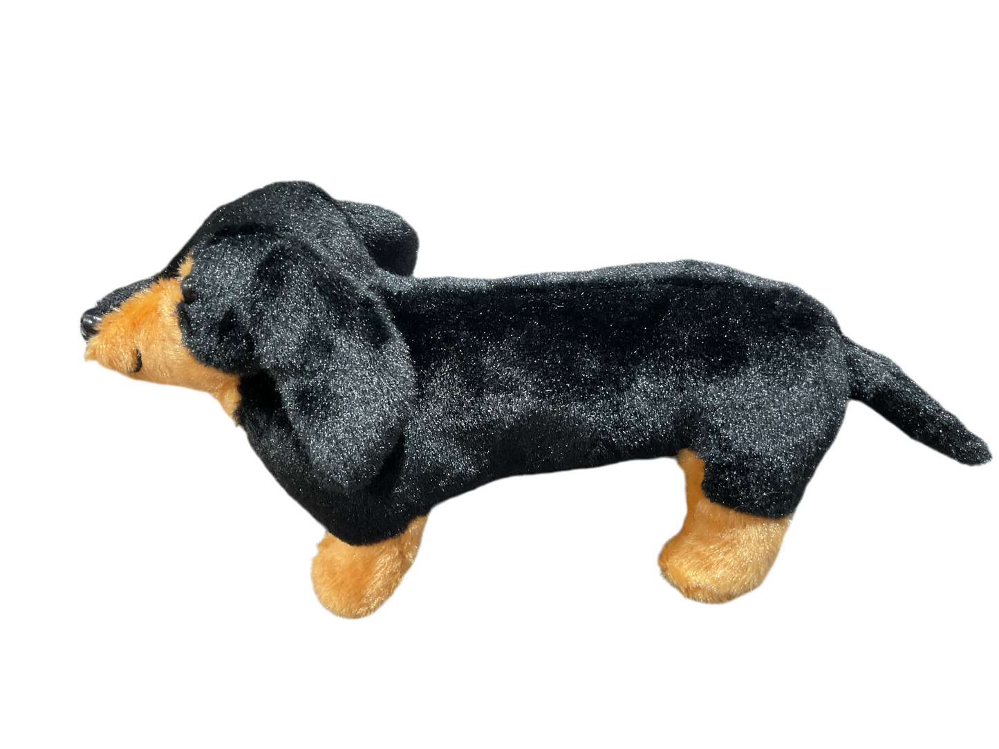 Peluche de perro salchicha