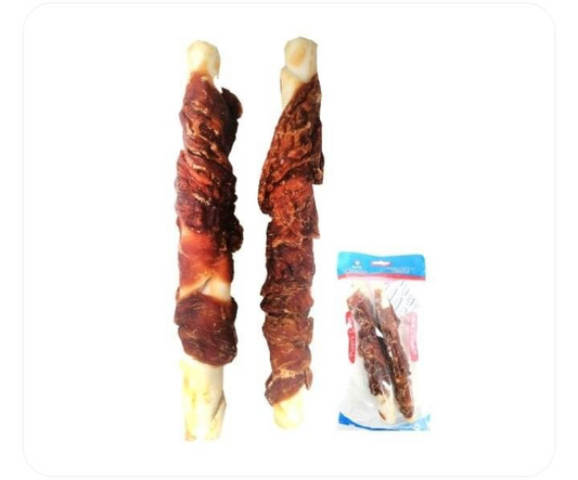 Golosina para mascota (hueso con carne)