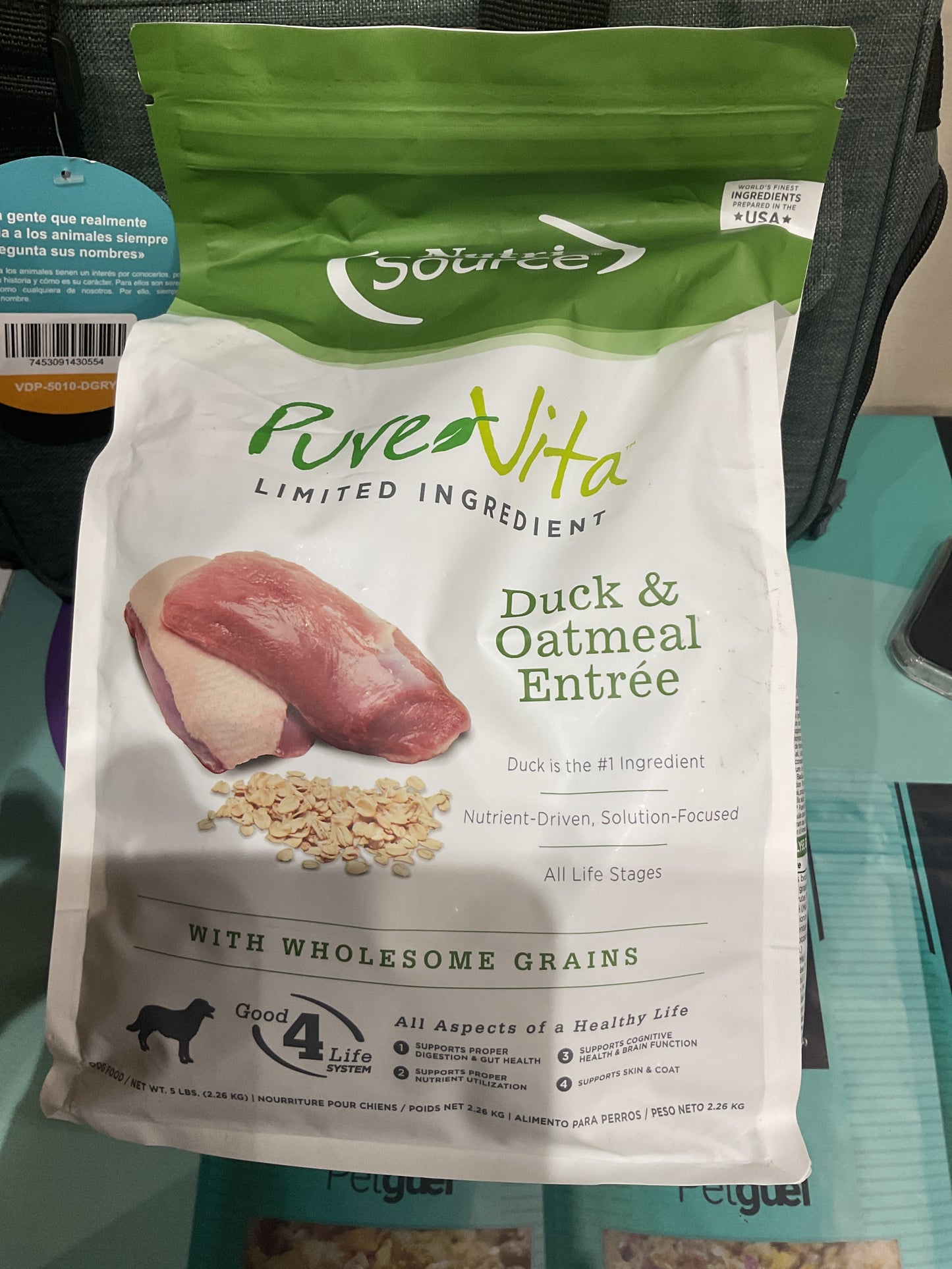 Puré vita duck y oatmeal