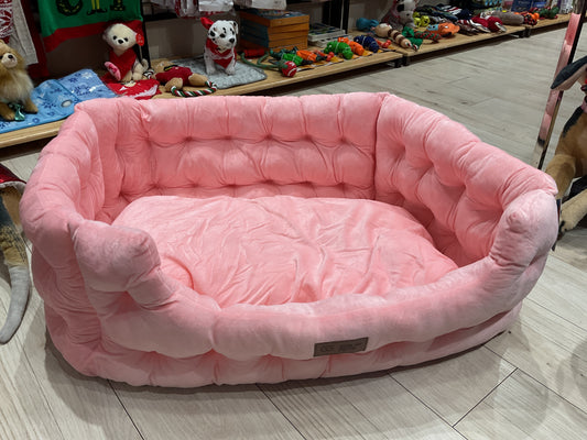 Cama rosada con paredes vida de perro XL 119