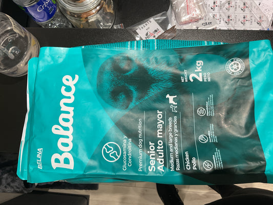 Alimento balance senior adulto mayor Medium and Large breeds 2kg