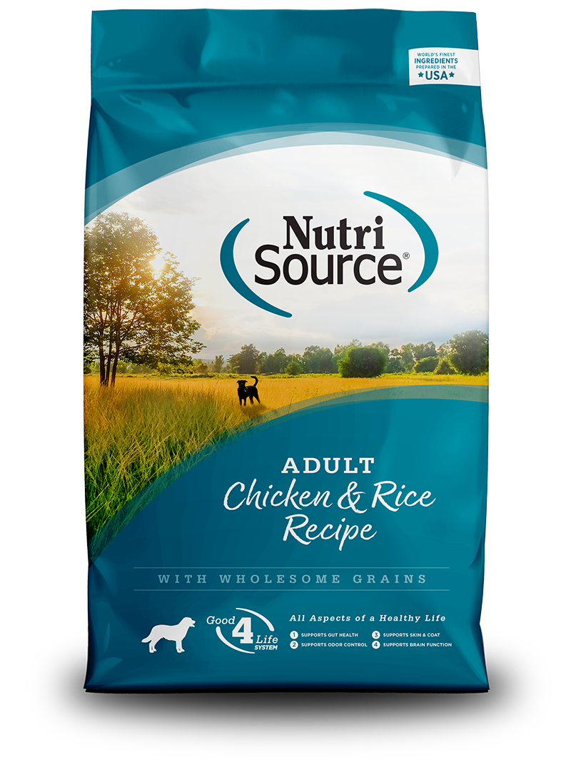 Alimento Nutri Source Perro 26 libras Adulto Chicken y Rice Recipe