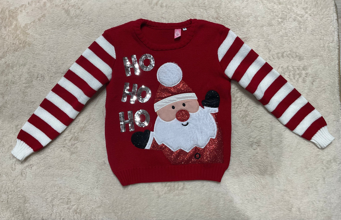 Suéter navideño de santa para niños