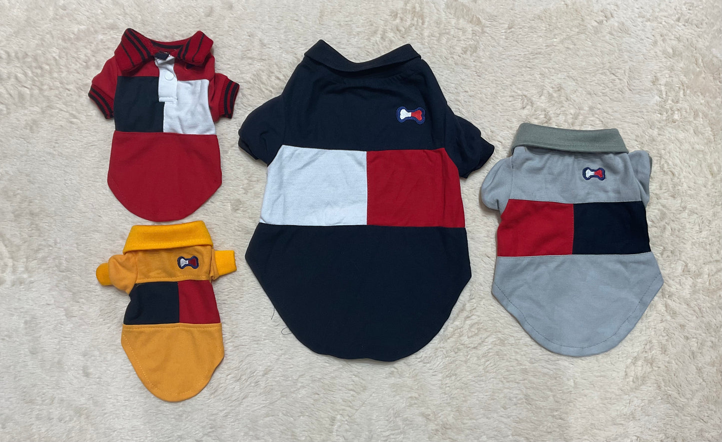 Camisa con huesito para mascotas