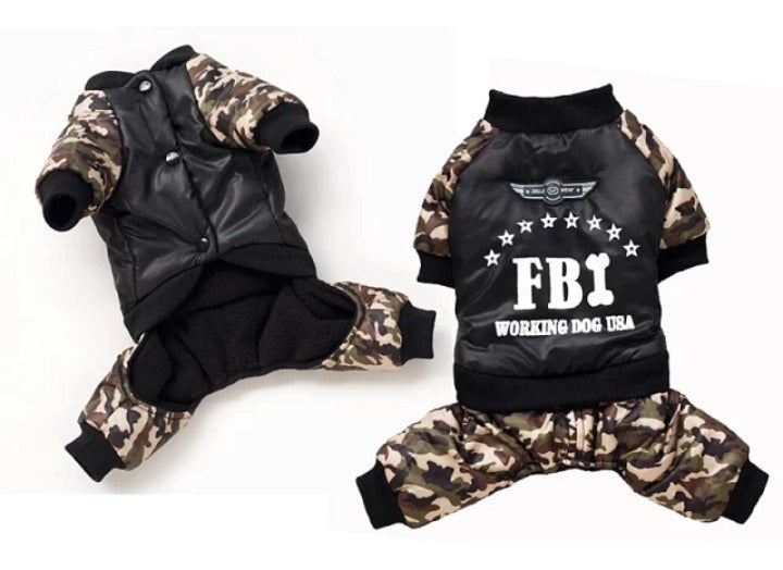 FBI Mameluco Militar para mascota