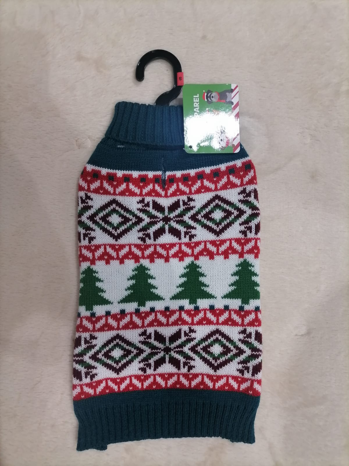 Chaleco Navideño con Árboles para Mascota