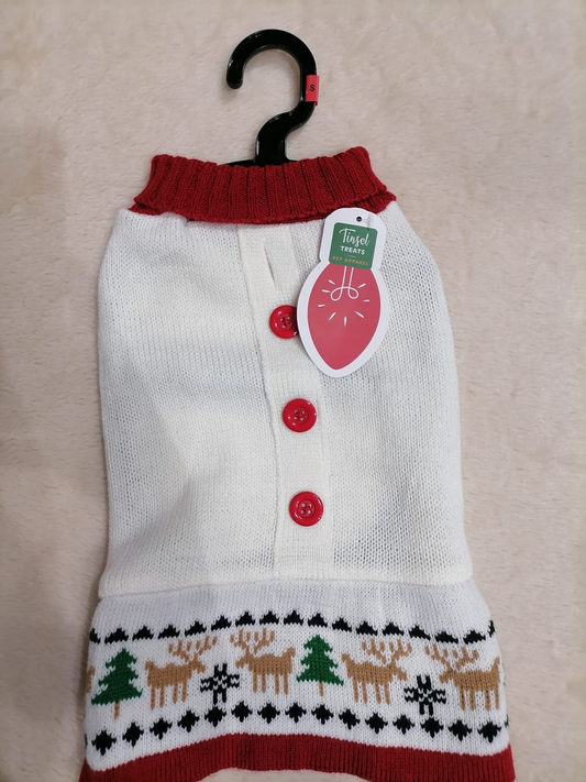 Chaleco Navideño con Falda para Mascotas