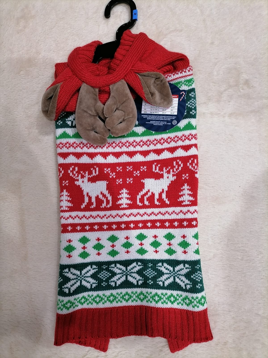 Chaleco Navideño con Capucha para Mascota