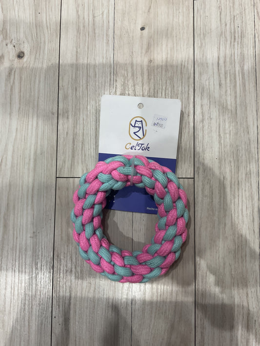 Juguete en forma de dona multicolor