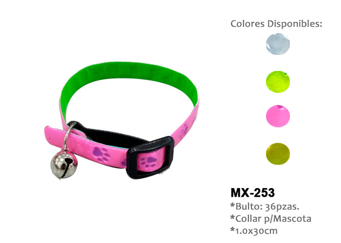 Collar para mascota, amarillo